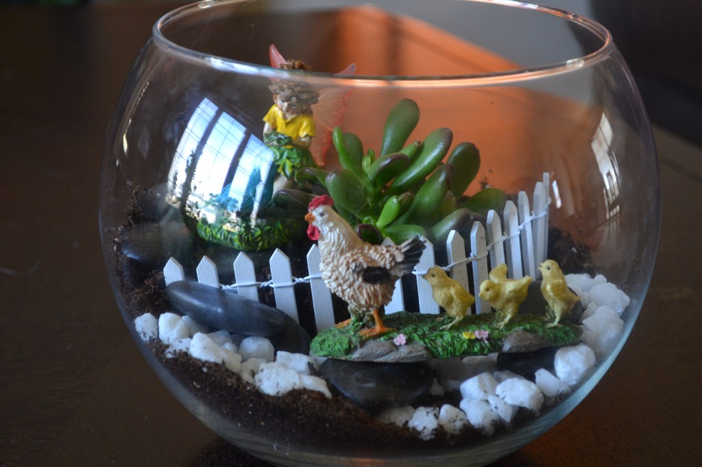 Mini glass bowl fairy&nbsp;garden