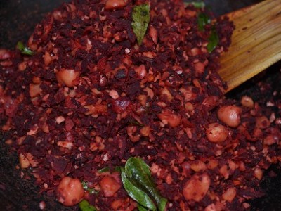 Beets Poriyal With&nbsp;Chickpea