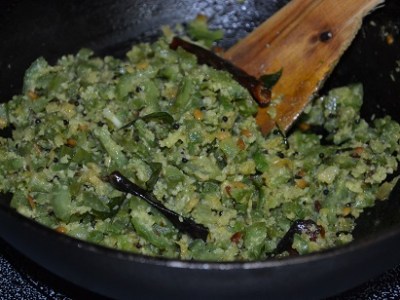 Ridge Gourd (Peerkangai) Stir- Fry&nbsp;/Poriyal