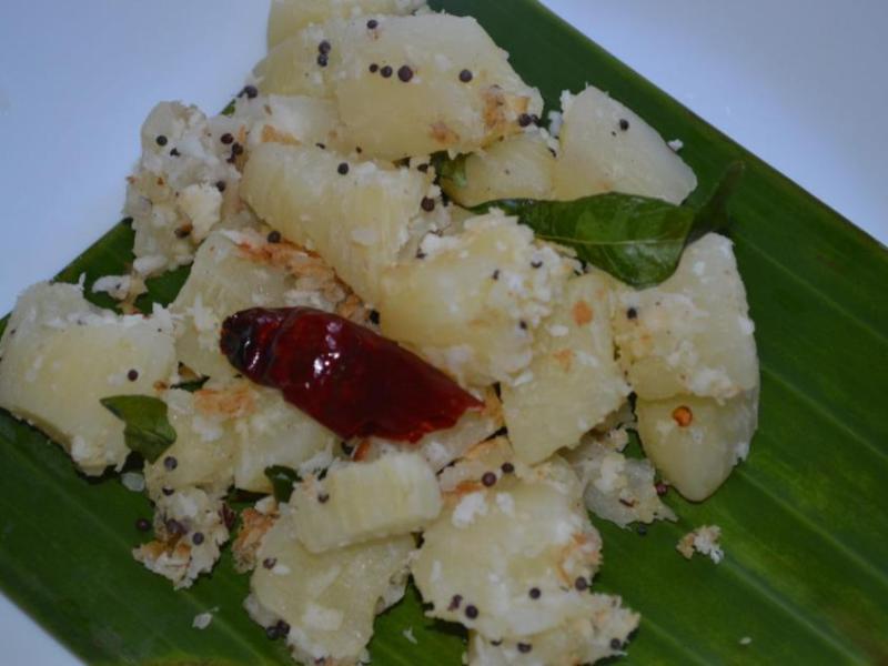 Tapioca/ Yuca/Cassava Root With Coconut&nbsp;Seasoning