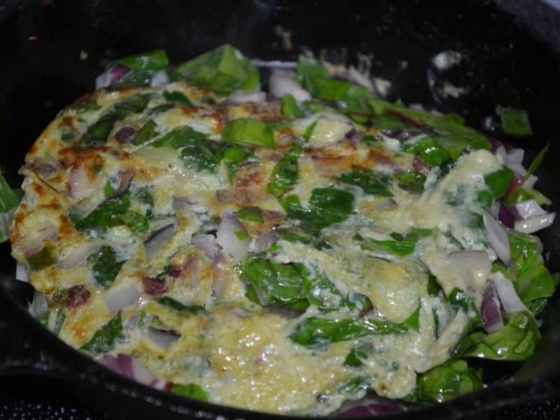 Swiss Chard Egg&nbsp;Omelet