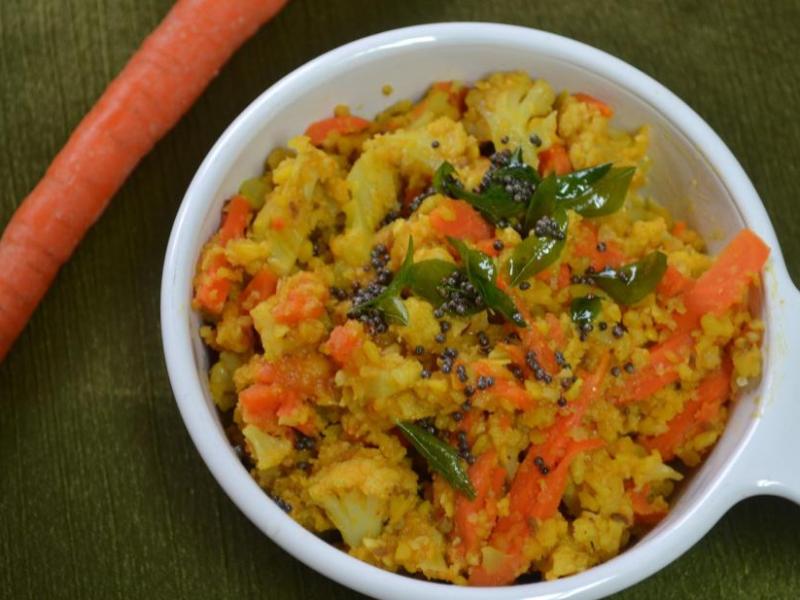 Cauliflower and Carrot&nbsp;Kootu
