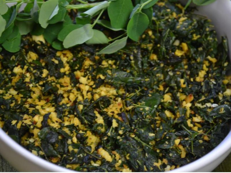 Moringa/Drumstick Leaves Stir-Fry