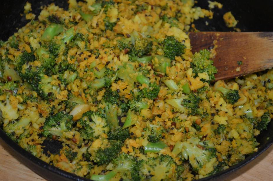 Broccoli And Moong Dal&nbsp;Stir-Fry