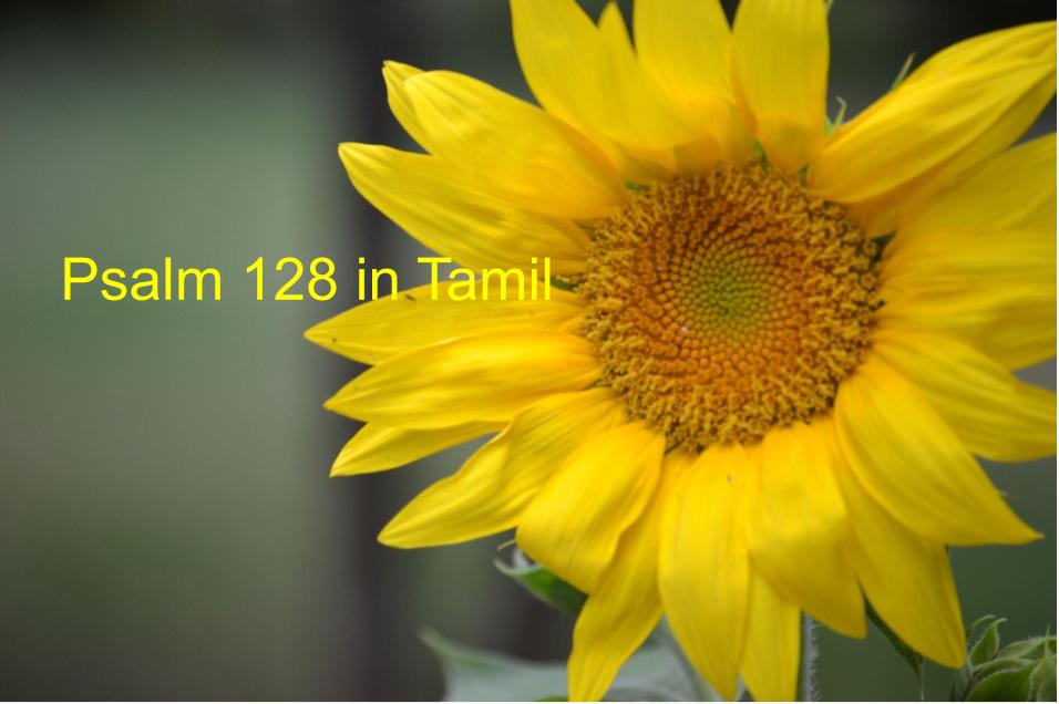Psalm 128 in&nbsp;Tamil
