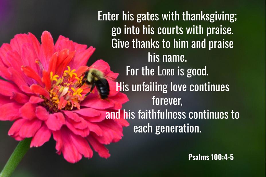 Psalms 100:4-5