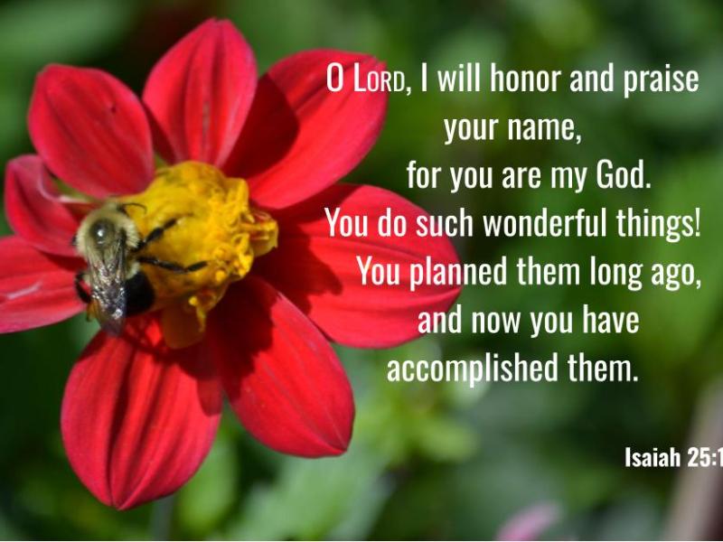 Isaiah 25:1